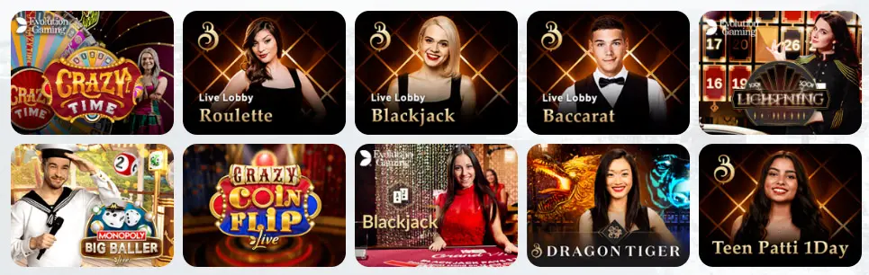 Giochi da casinò live CasinOnly Casino