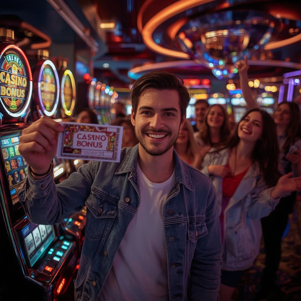una persona con un bonus del CasinOnly Casino